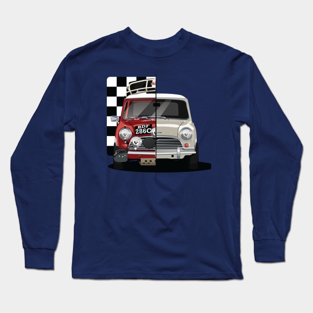 Mini Rallycar Long Sleeve T-Shirt by AutomotiveArt